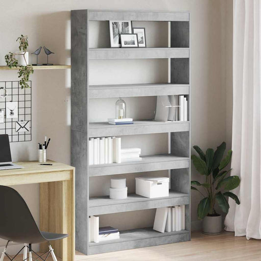 Book Cabinet 6-Tier 100 x 30 x 198 cm Engineered Wood