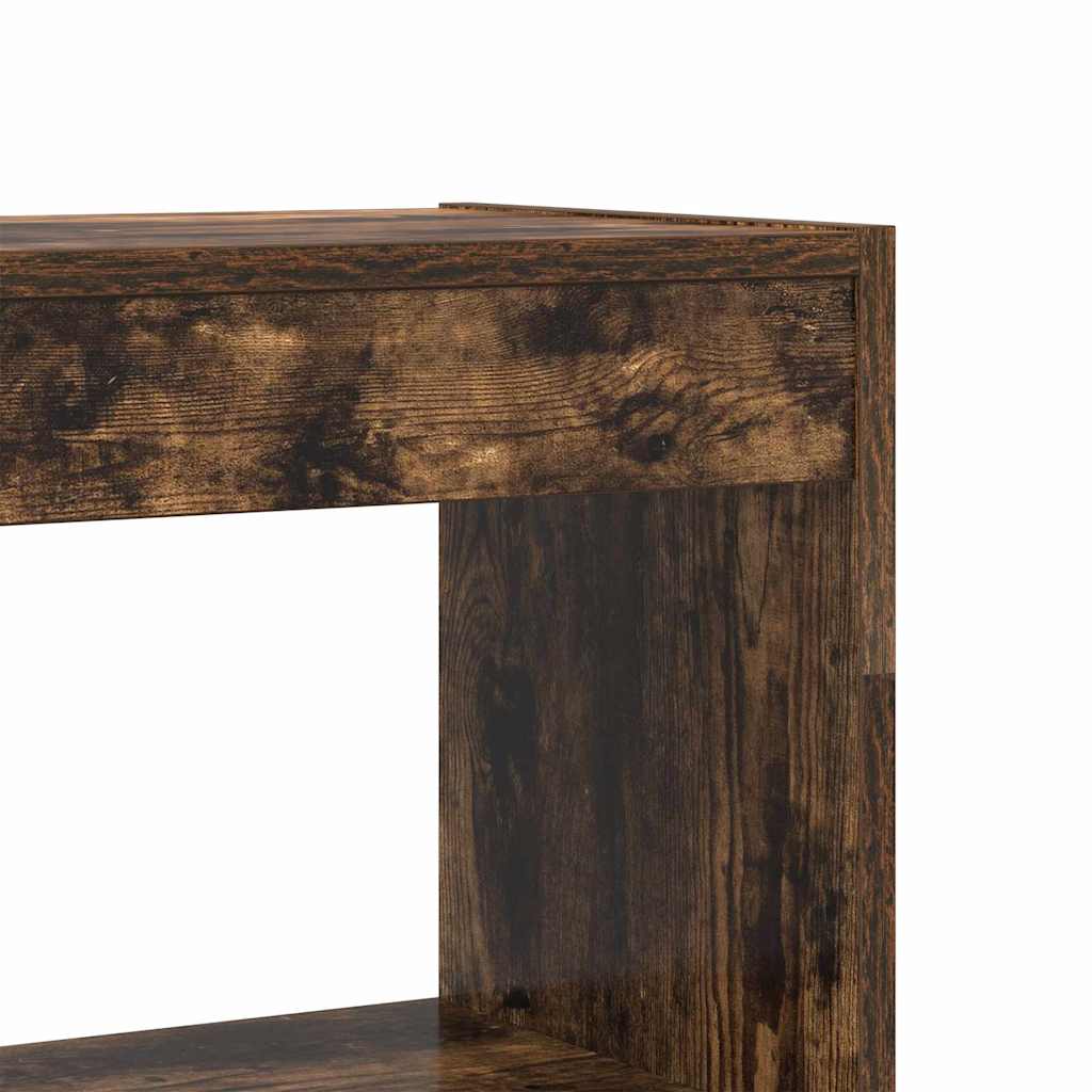 Book Cabinet Smoked Oak 100 x 30 x 198 cm Engineered Wood