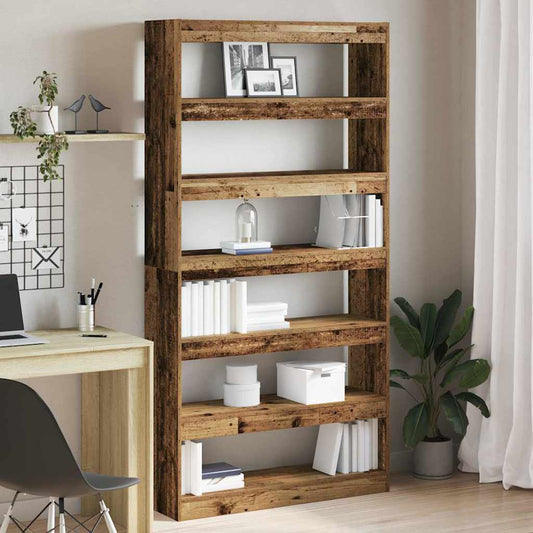 Book Cabinet 6-Tier 100 x 30 x 198 cm Engineered Wood