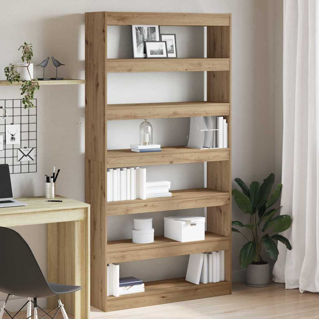 Book Cabinet Artisan Oak 100 x 30 x 198 cm Engineered Wood