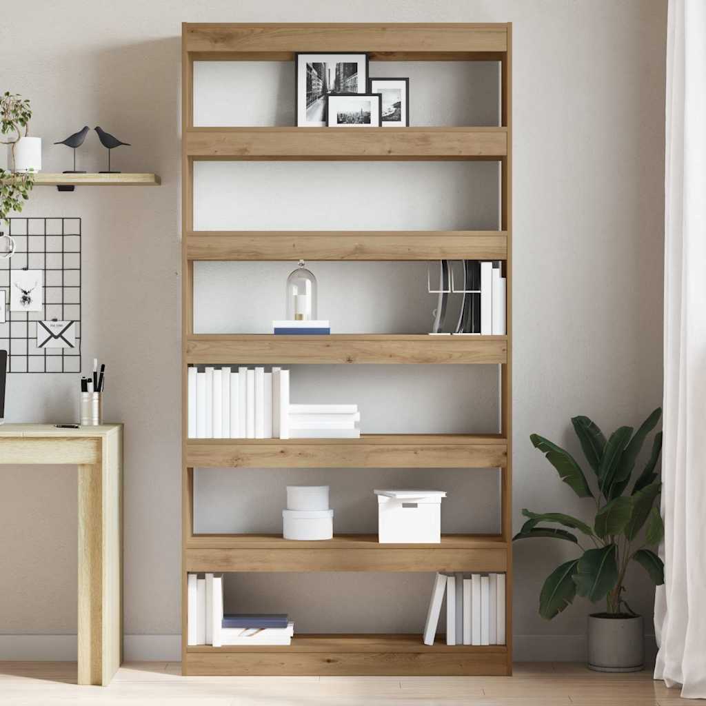 Book Cabinet Artisan Oak 100 x 30 x 198 cm Engineered Wood