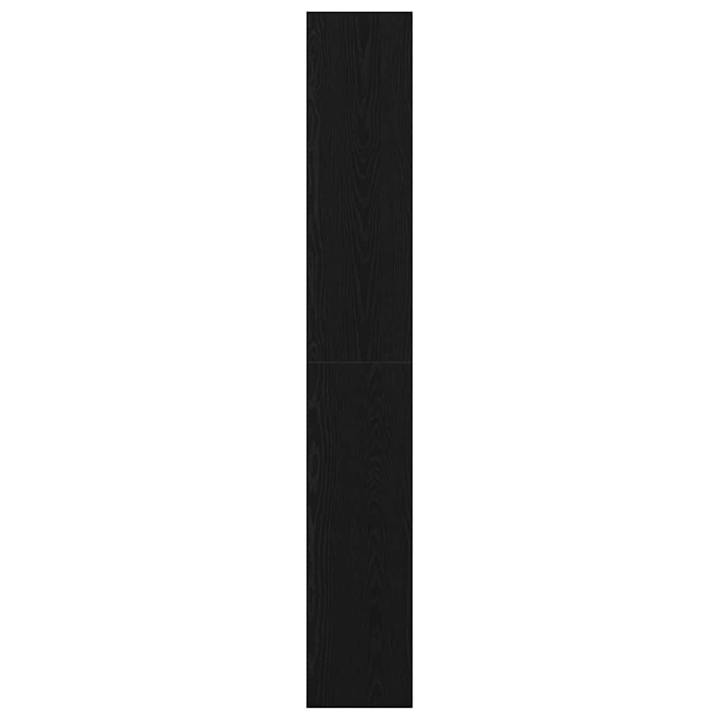 Book Cabinet Black Oak 100 x 30 x 198 cm Engineered Wood
