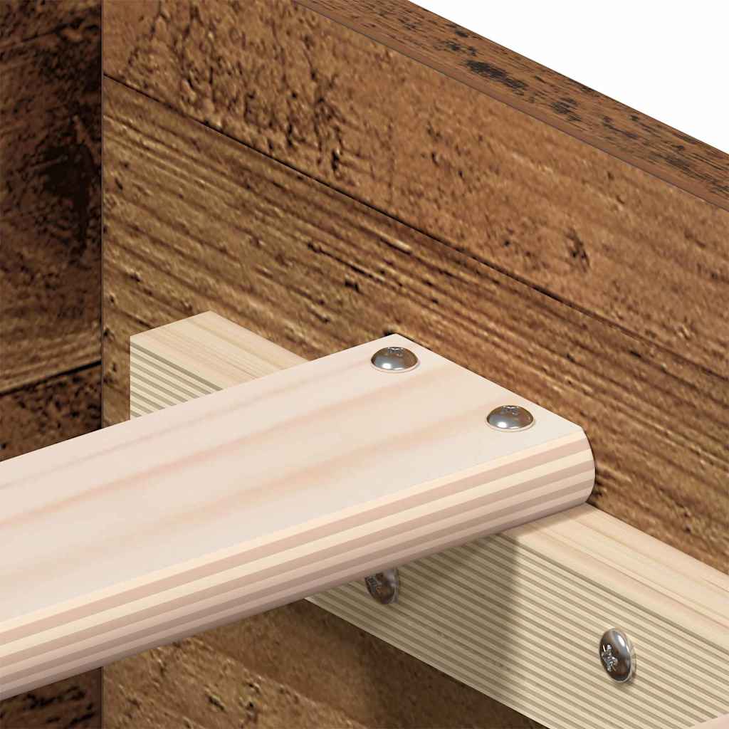 Bed Frame with Drawer Old Wood 120 x 200 cm Engineered Wood
