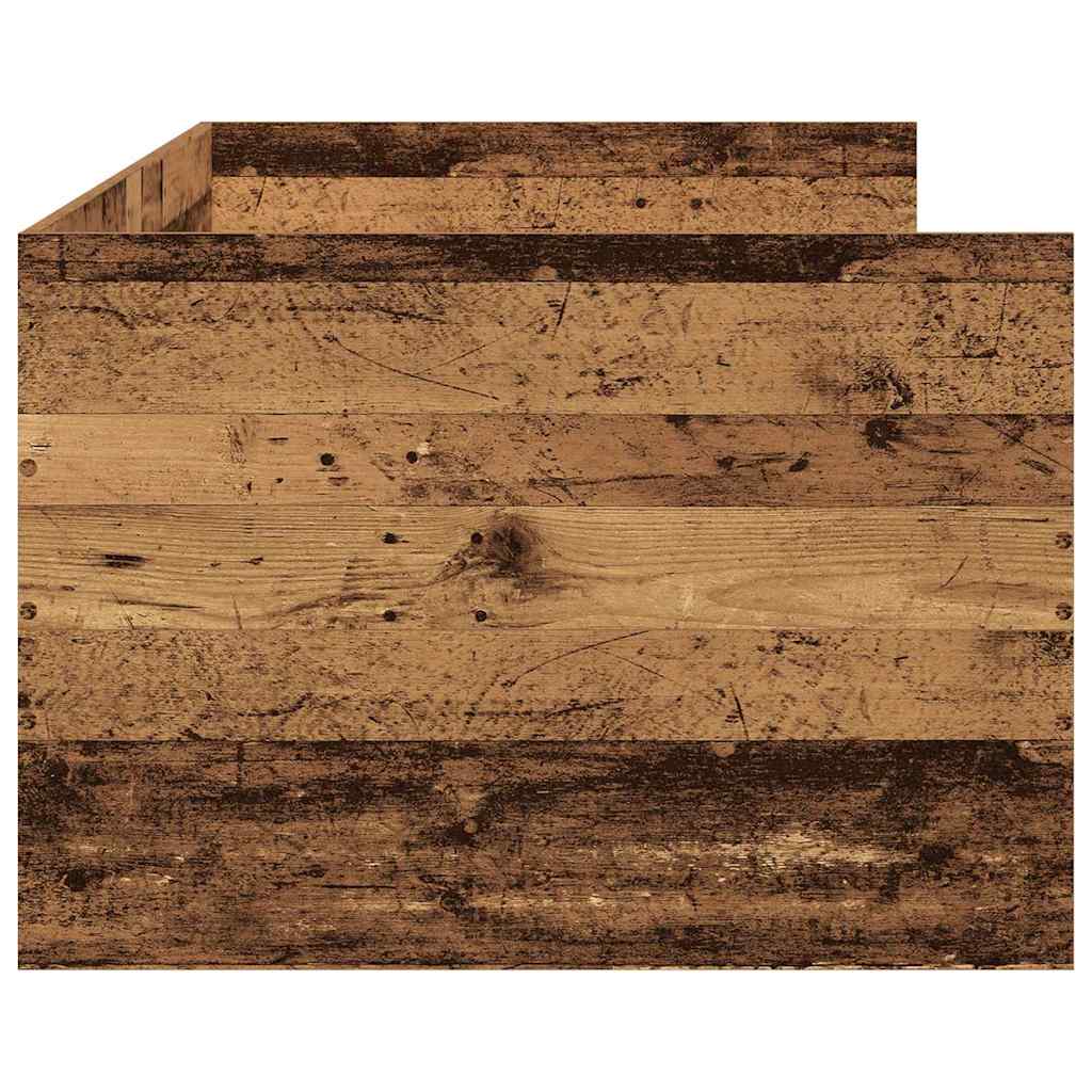 Daybed with Headboard Old Wood 90 x 200 cm Engineered Wood