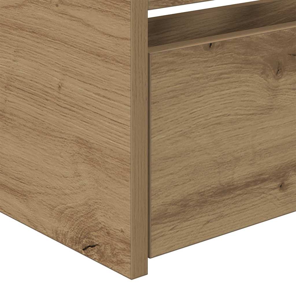 Daybed with Headboard Artisan Oak 90 x 200 cm Engineered Wood
