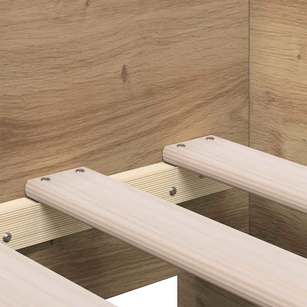 Daybed with Headboard Artisan Oak 90 x 200 cm Engineered Wood