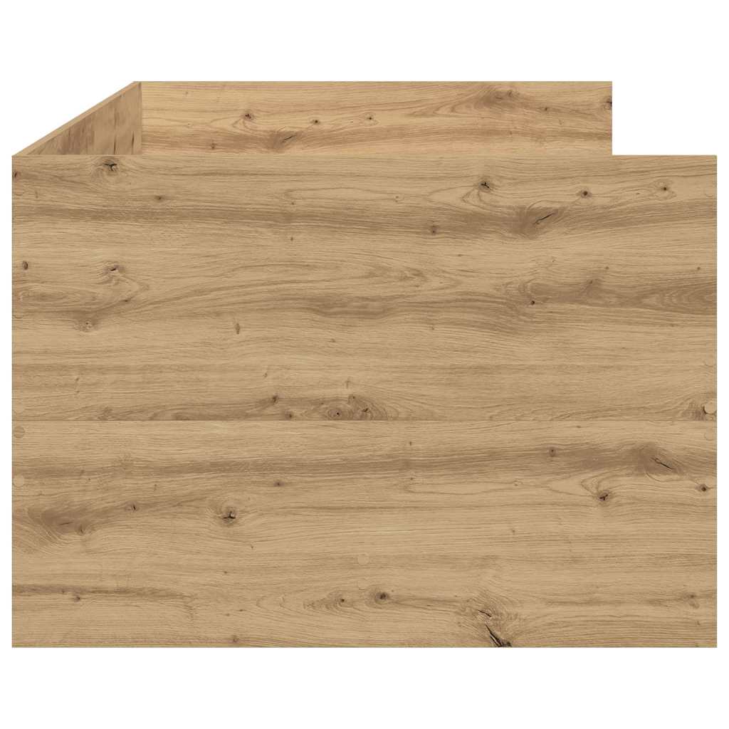 Daybed with Headboard Artisan Oak 90 x 190 cm Engineered Wood