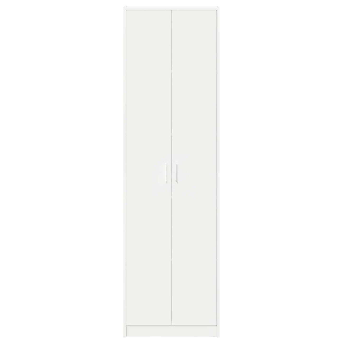 Wardrobe with Shelf White 55 x 25 x 189 cm Engineered Wood