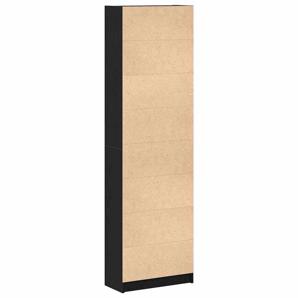 Wardrobe with Shelf Black Oak 55 x 25 x 189 cm Engineered Wood