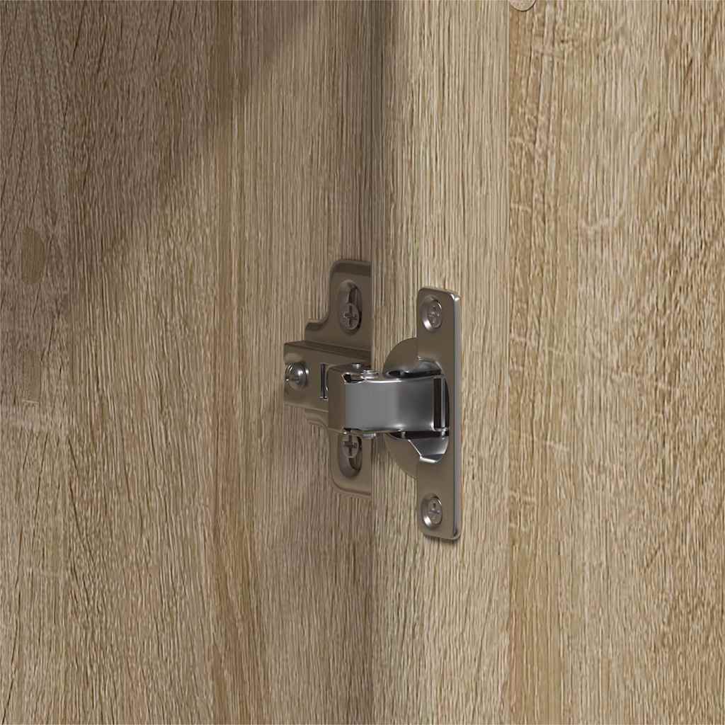 Wardrobe with Shelf Sonoma Oak 55 x 25 x 189 cm Engineered Wood