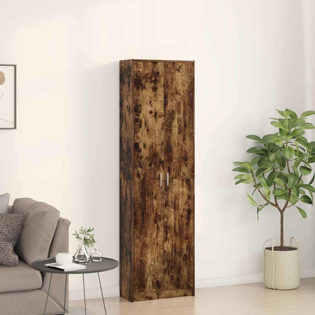 Wardrobe with Shelf Smoked Oak 55 x 25 x 189 cm Engineered Wood