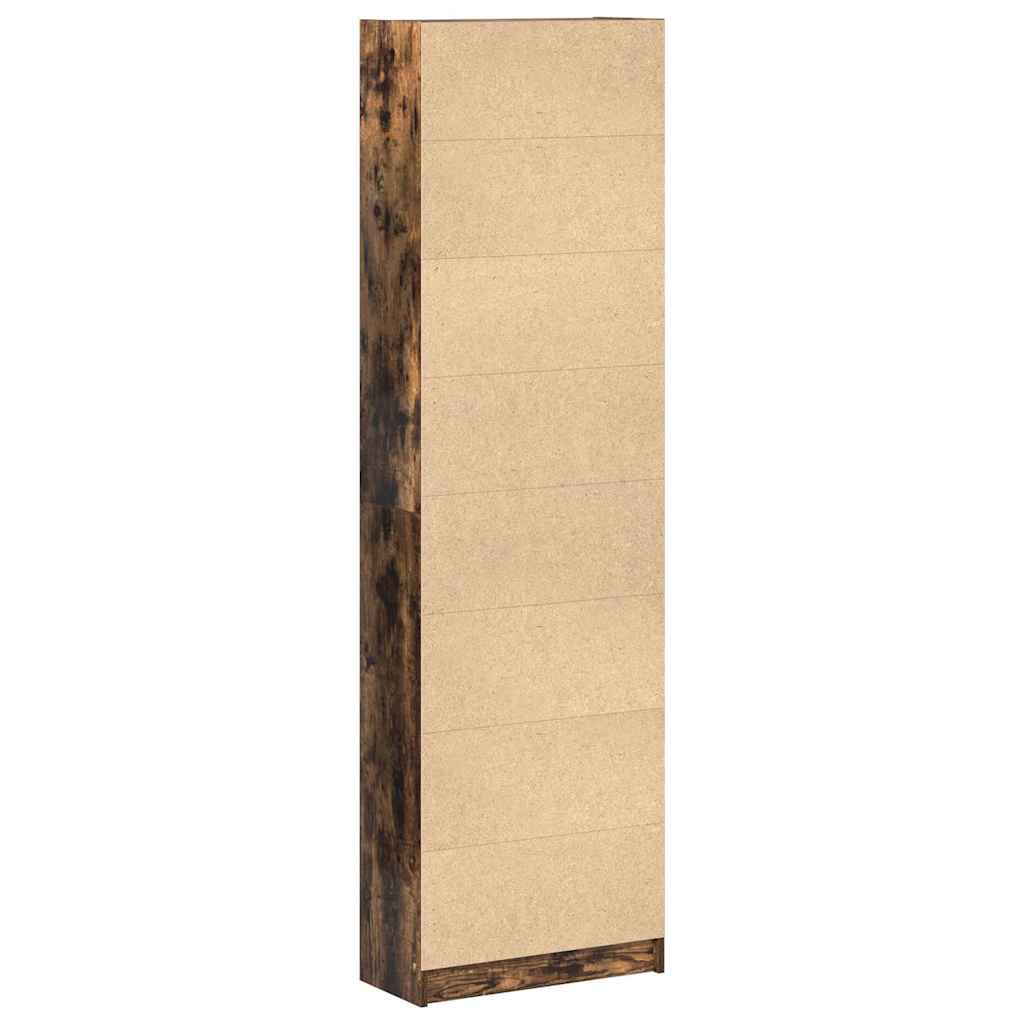 Wardrobe with Shelf Smoked Oak 55 x 25 x 189 cm Engineered Wood