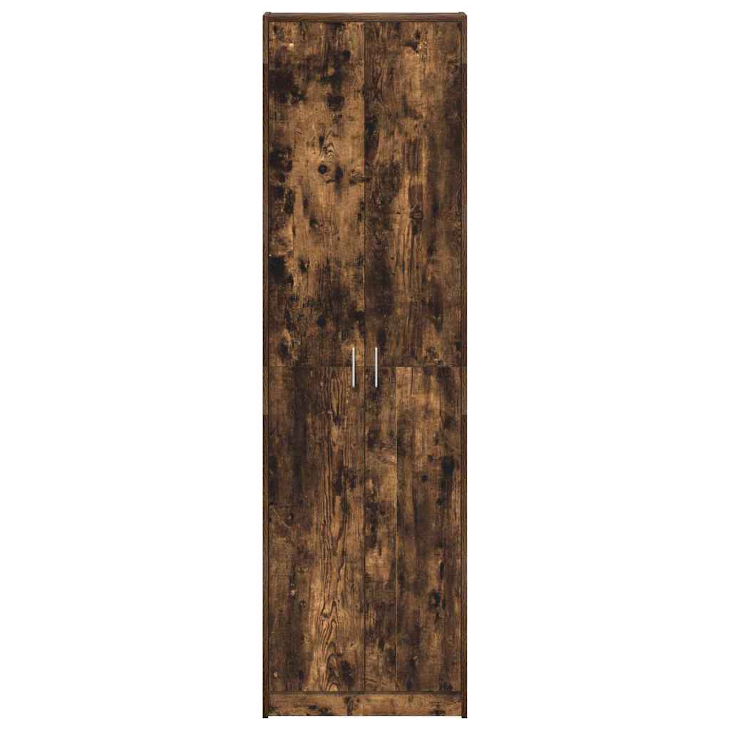 Wardrobe with Shelf Smoked Oak 55 x 25 x 189 cm Engineered Wood
