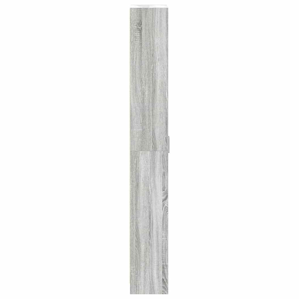 Wardrobe with Door Grey Sonoma 55 x 25 x 189 cm Engineered Wood