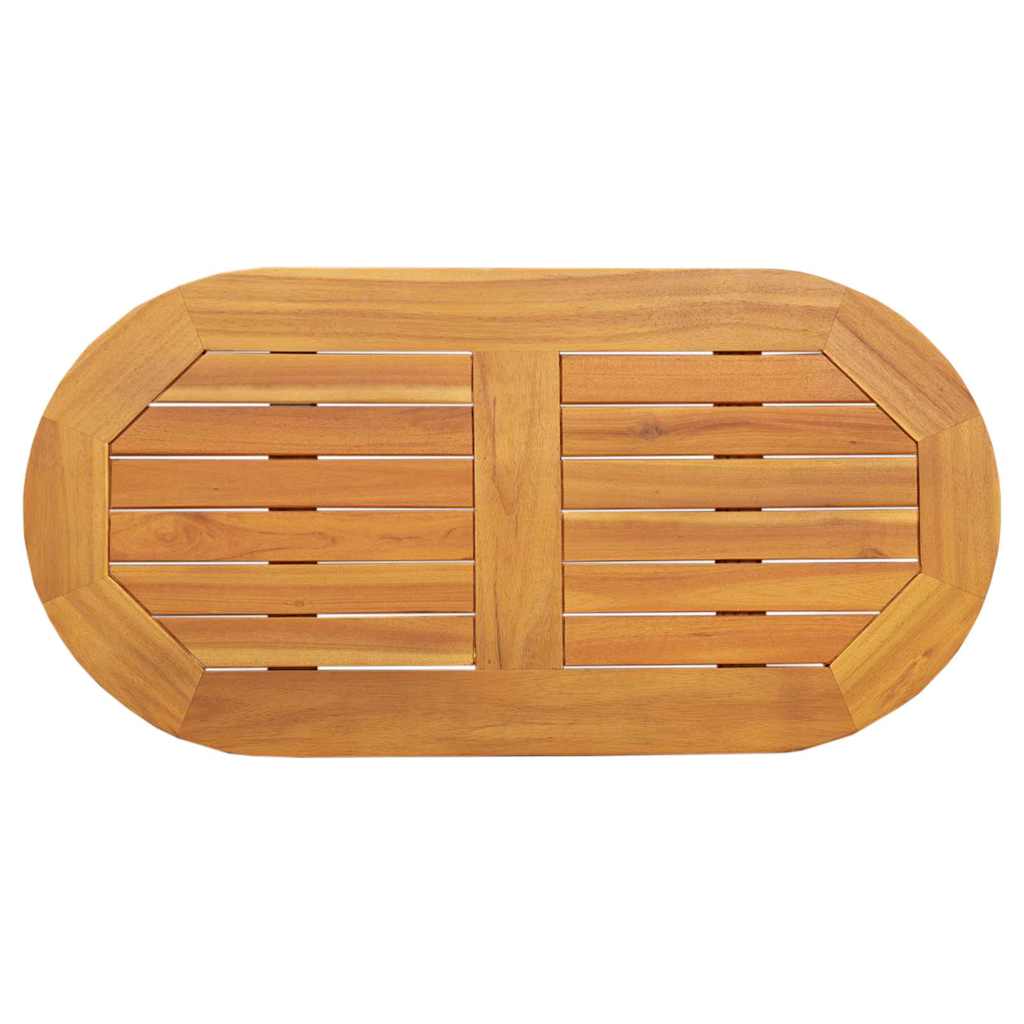 Table Top Oil Natural 80 x 40 x 2 cm Solid Acacia Wood