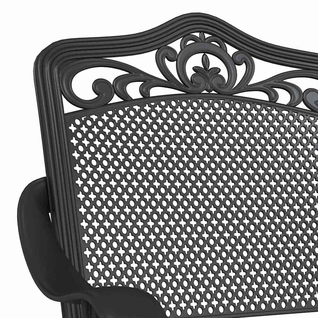 Garden Chair 2 pcs Black 55 x 55 x 92.5cm Aluminium