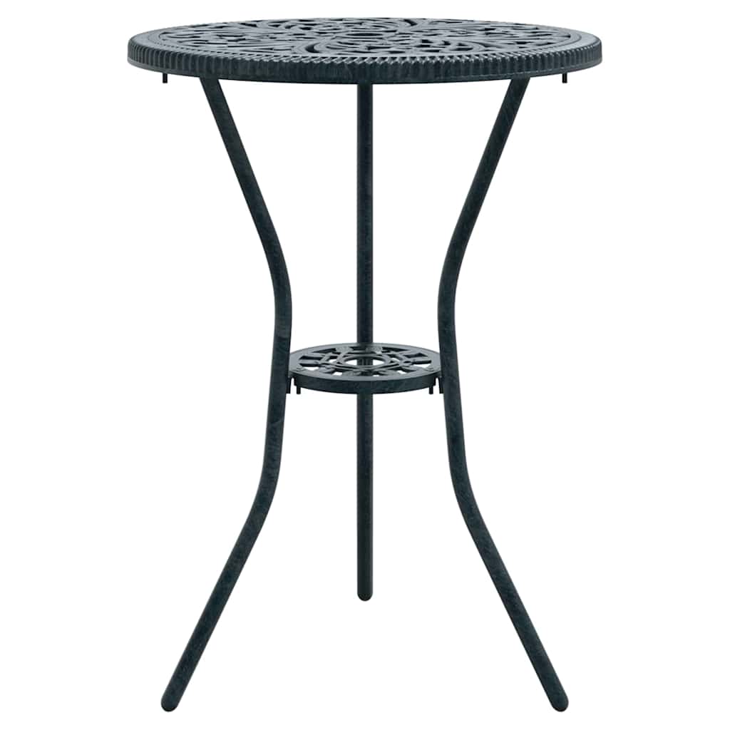 Garden Bistro Set 3 pcs Green Aluminium