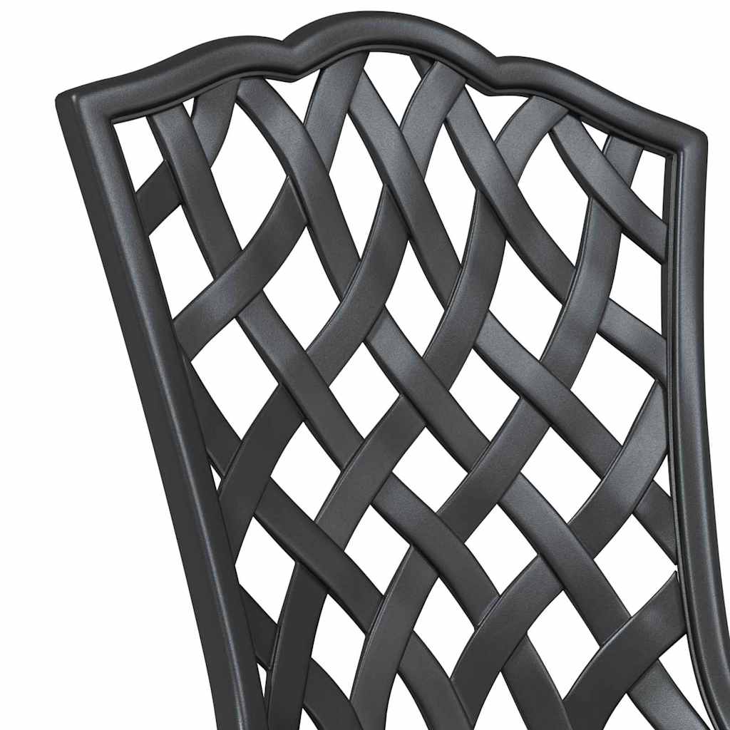 Garden Chair 2 pcs Black 39 x 40 x 87cm Aluminium