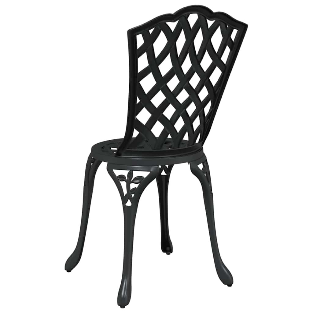 Garden Chair 2 pcs Black 39 x 40 x 87cm Aluminium