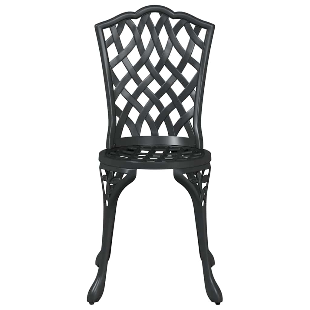 Garden Chair 2 pcs Black 39 x 40 x 87cm Aluminium