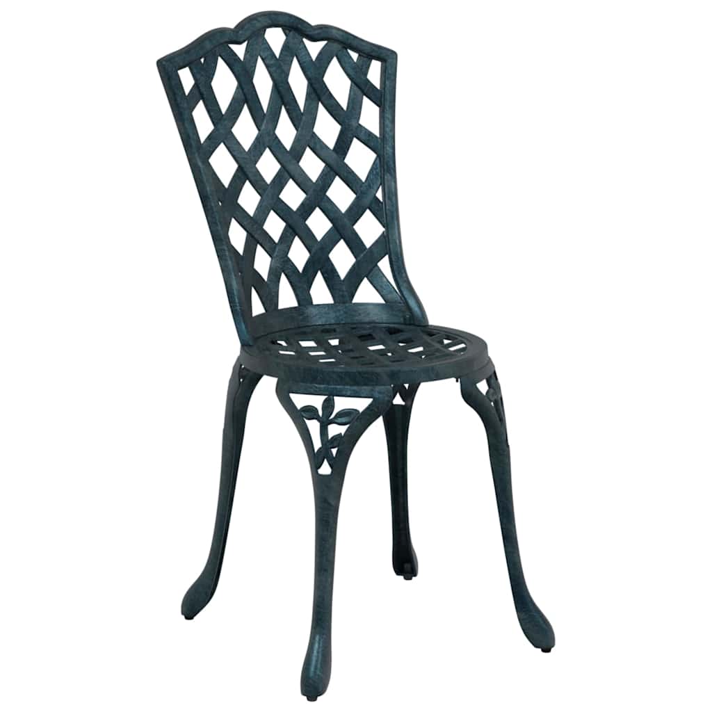 Garden Chair 2 pcs Green 39 x 40 x 87cm Aluminium
