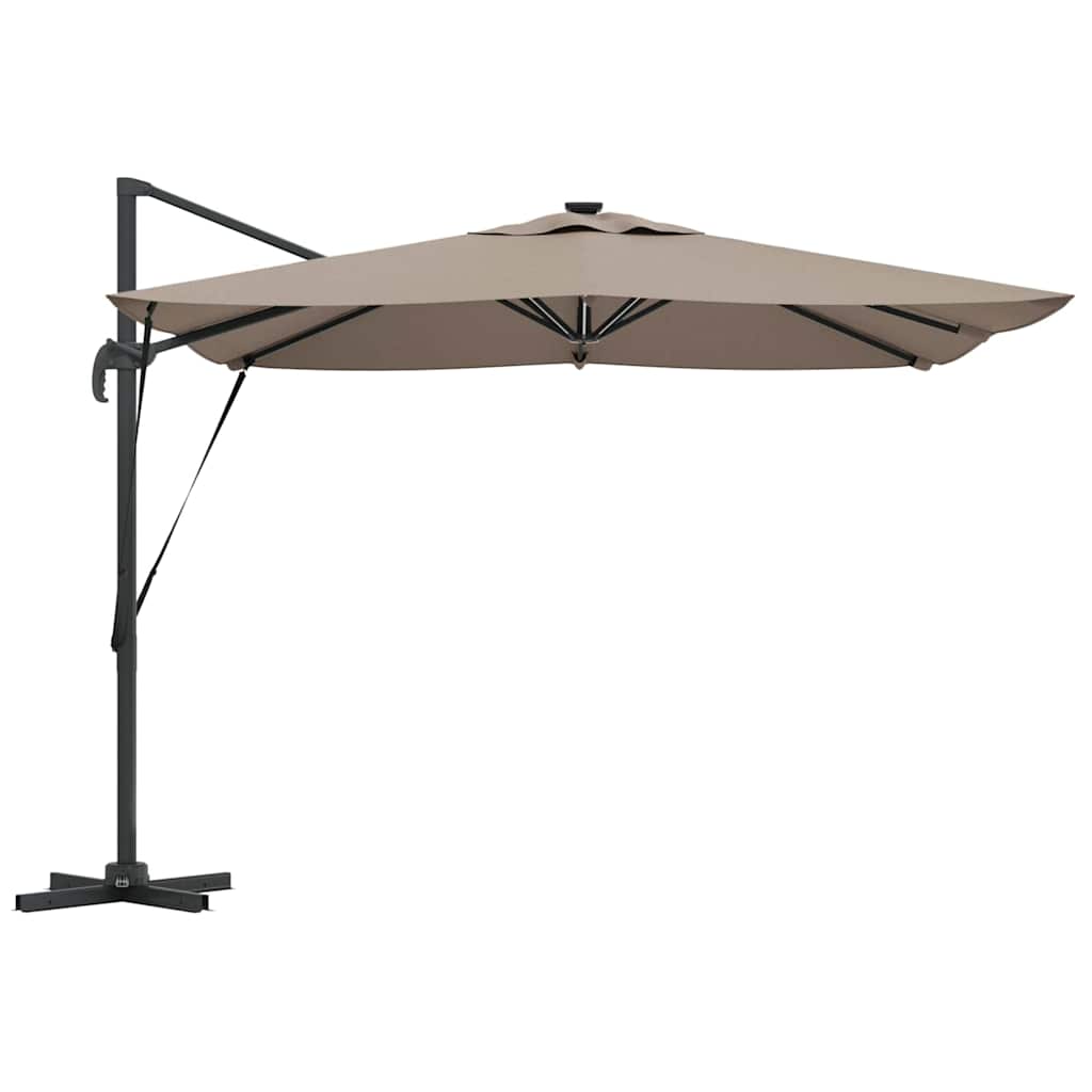 Umbrella Taupe 286 x 284 x 270 cm Aluminium and Polyester