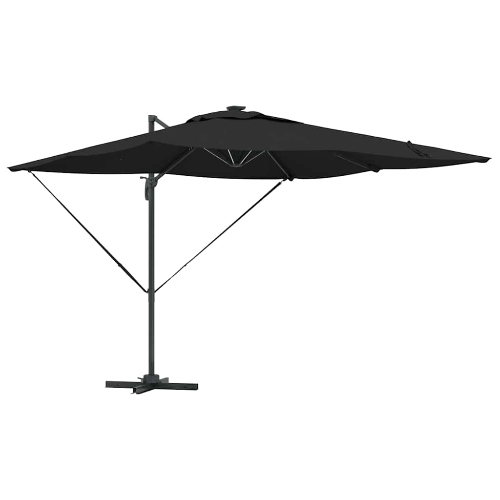 Umbrella Black 286 x 284 x 270 cm Aluminium and Polyester