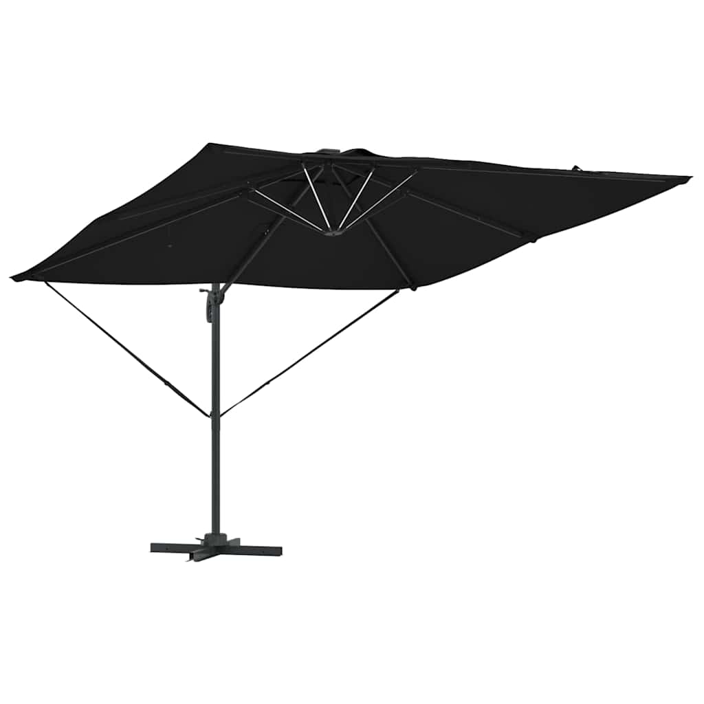 Umbrella Black 286 x 284 x 270 cm Aluminium and Polyester