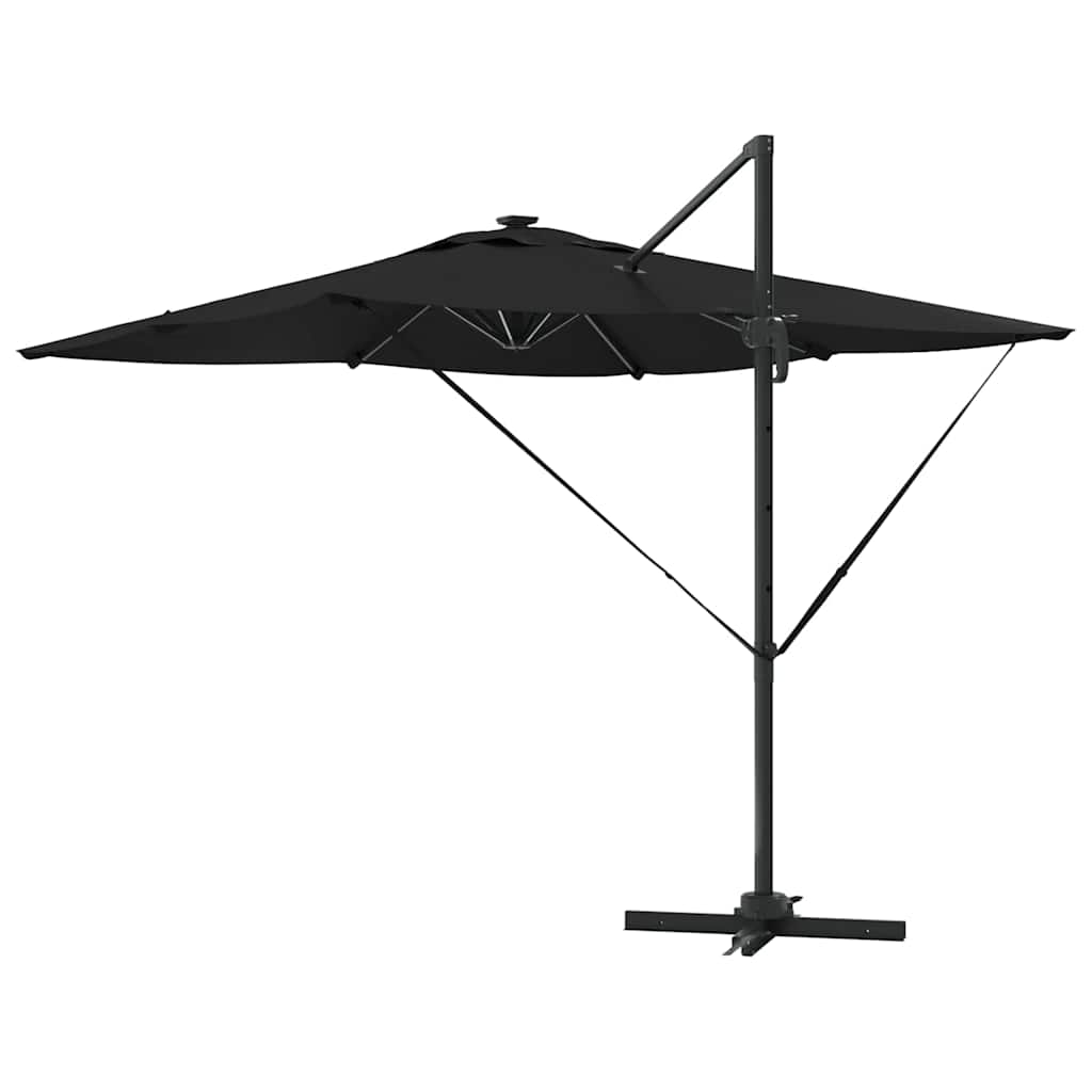 Umbrella Black 286 x 284 x 270 cm Aluminium and Polyester