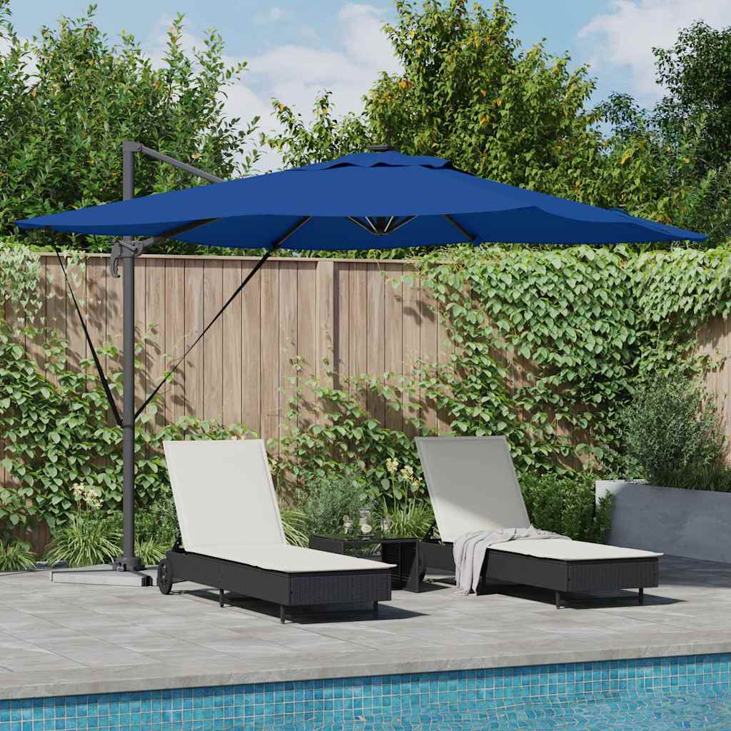 Umbrella Azure Blue 286 x 284 x 270 cm Aluminium and Polyester