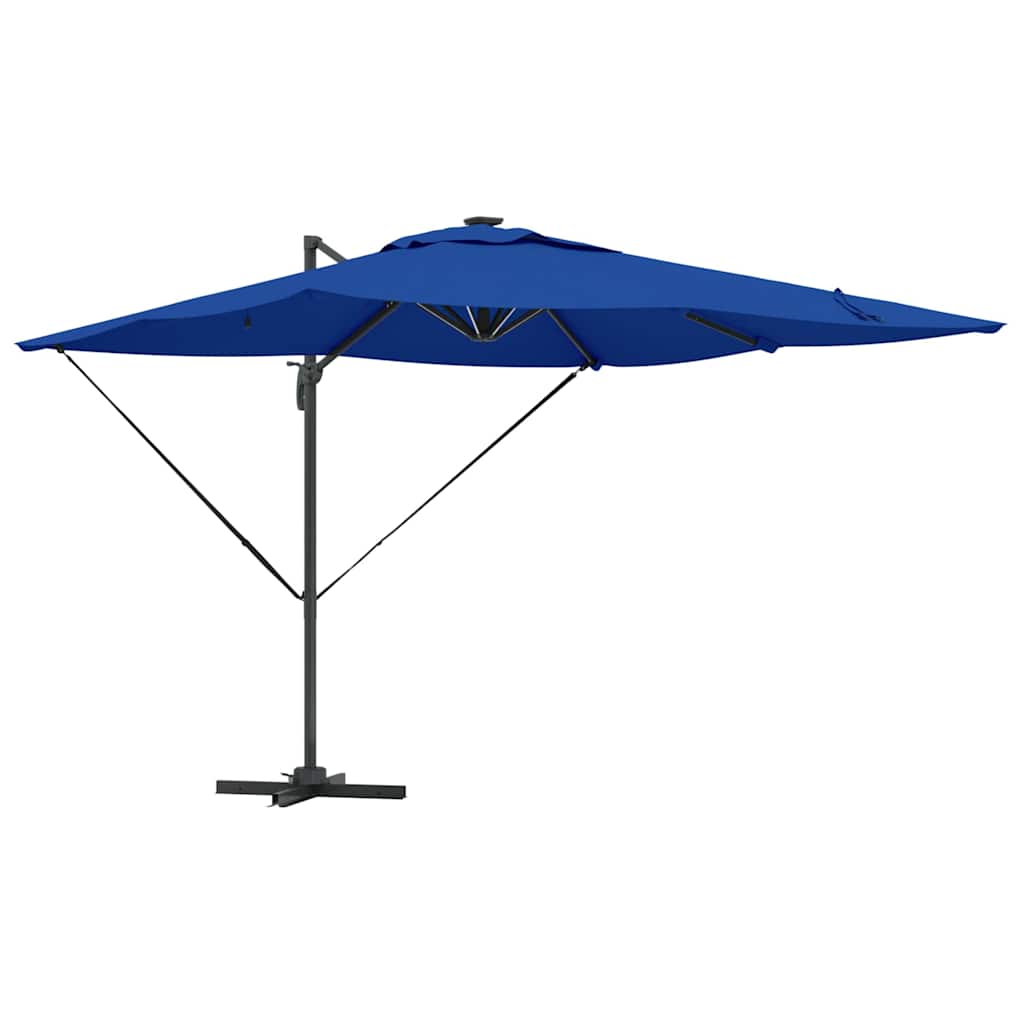 Umbrella Azure Blue 286 x 284 x 270 cm Aluminium and Polyester