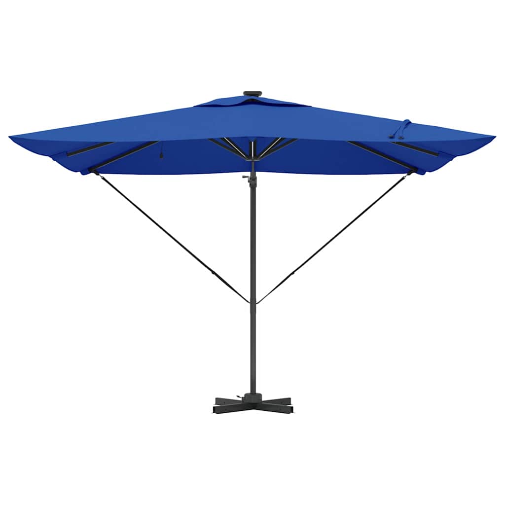 Umbrella Azure Blue 286 x 284 x 270 cm Aluminium and Polyester