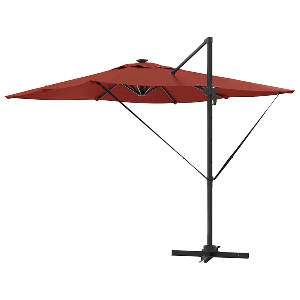 Umbrella Terracotta 286 x 284 x 270 cm Aluminium and Polyester