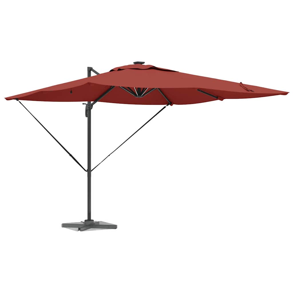 Umbrella Terracotta 286 x 284 x 270 cm Aluminium and Polyester