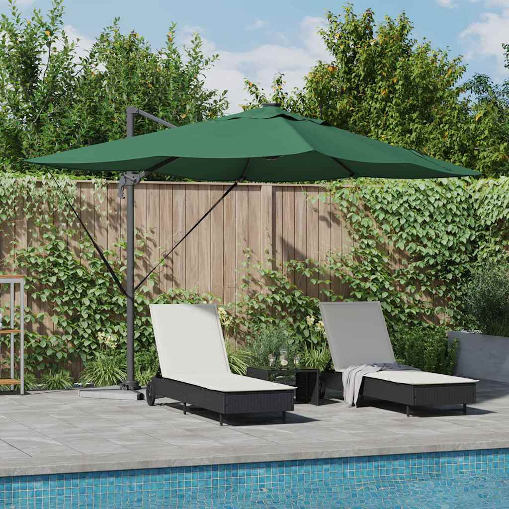 Umbrella Green 352 x 251 x 265 cm Polyester and Aluminium