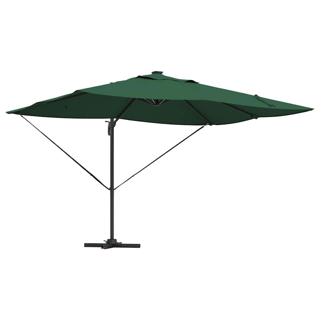 Umbrella Green 352 x 251 x 265 cm Polyester and Aluminium