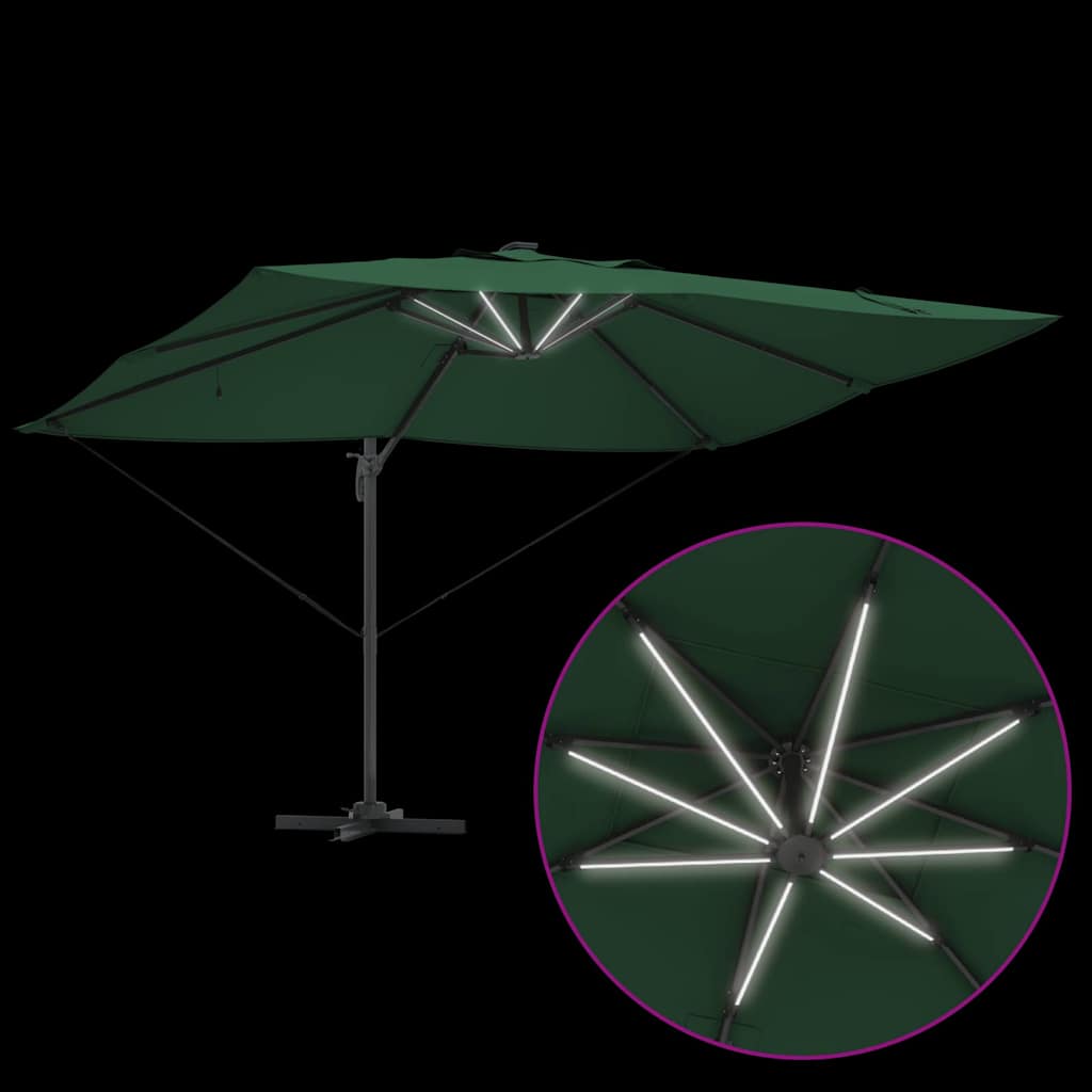 Umbrella Green 352 x 251 x 265 cm Polyester and Aluminium