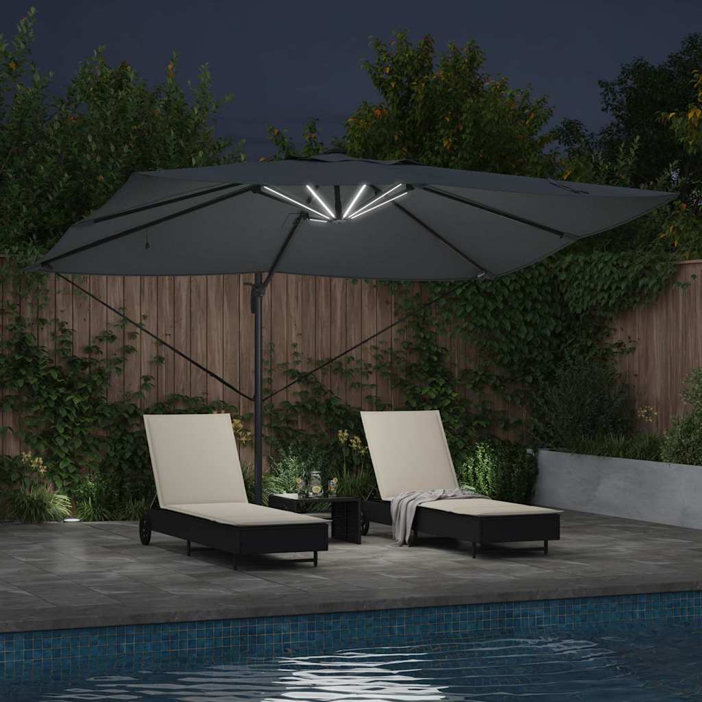 Umbrella Anthracite 352 x 251 x 265 cm Polyester and Aluminium