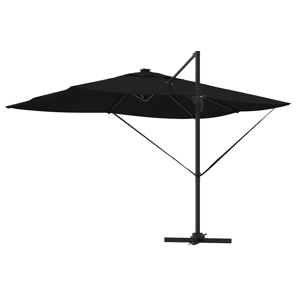 Umbrella Black 352 x 251 x 265 cm Polyester and Aluminium