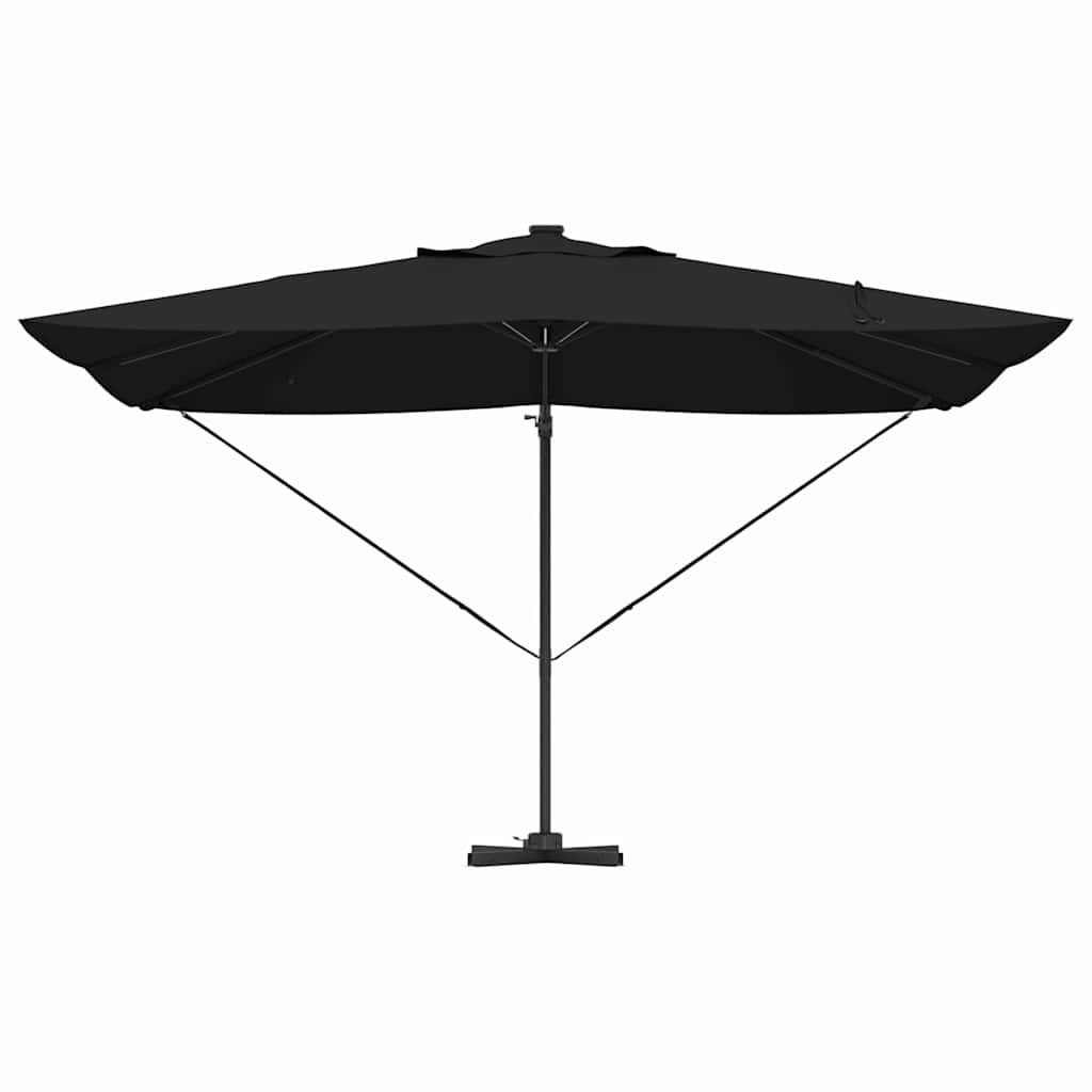 Umbrella Black 352 x 251 x 265 cm Polyester and Aluminium