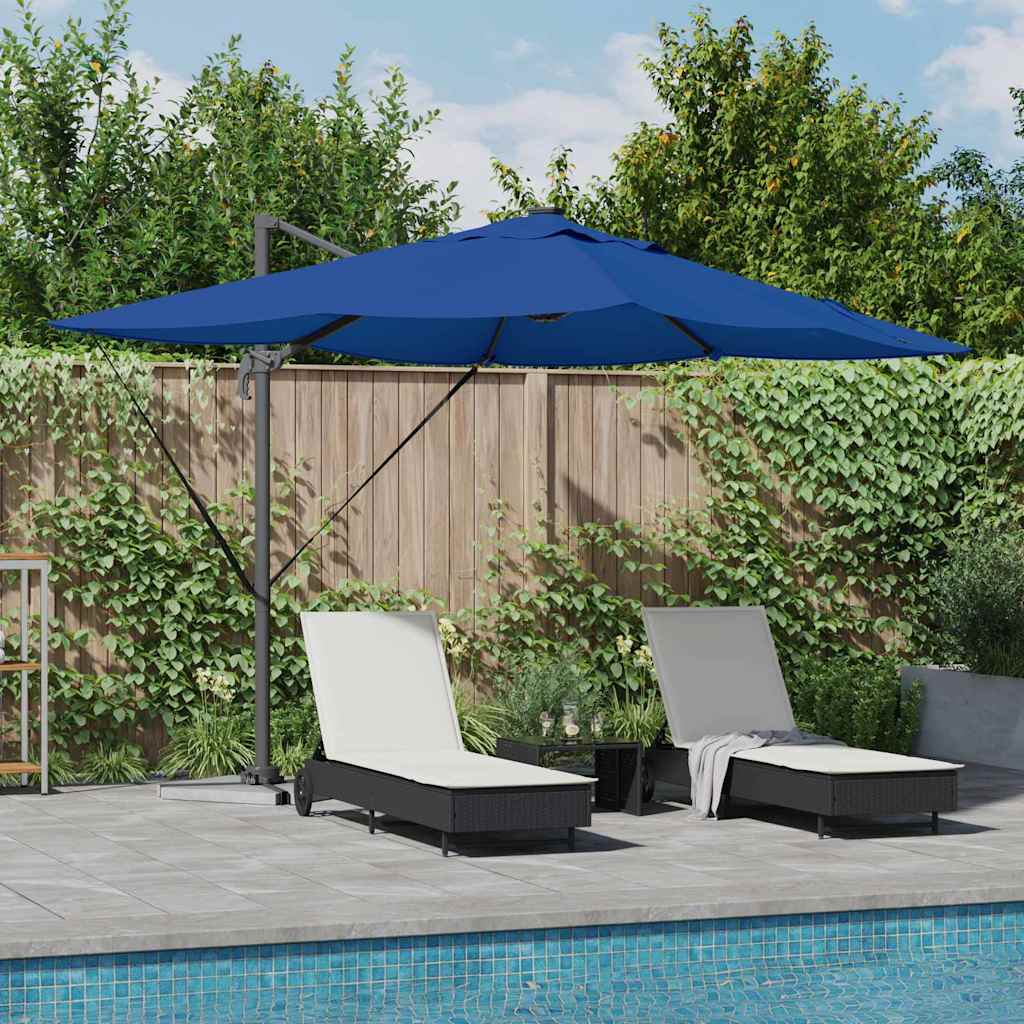 Umbrella Azurblau 352 x 251 x 265 cm Polyester and Aluminium