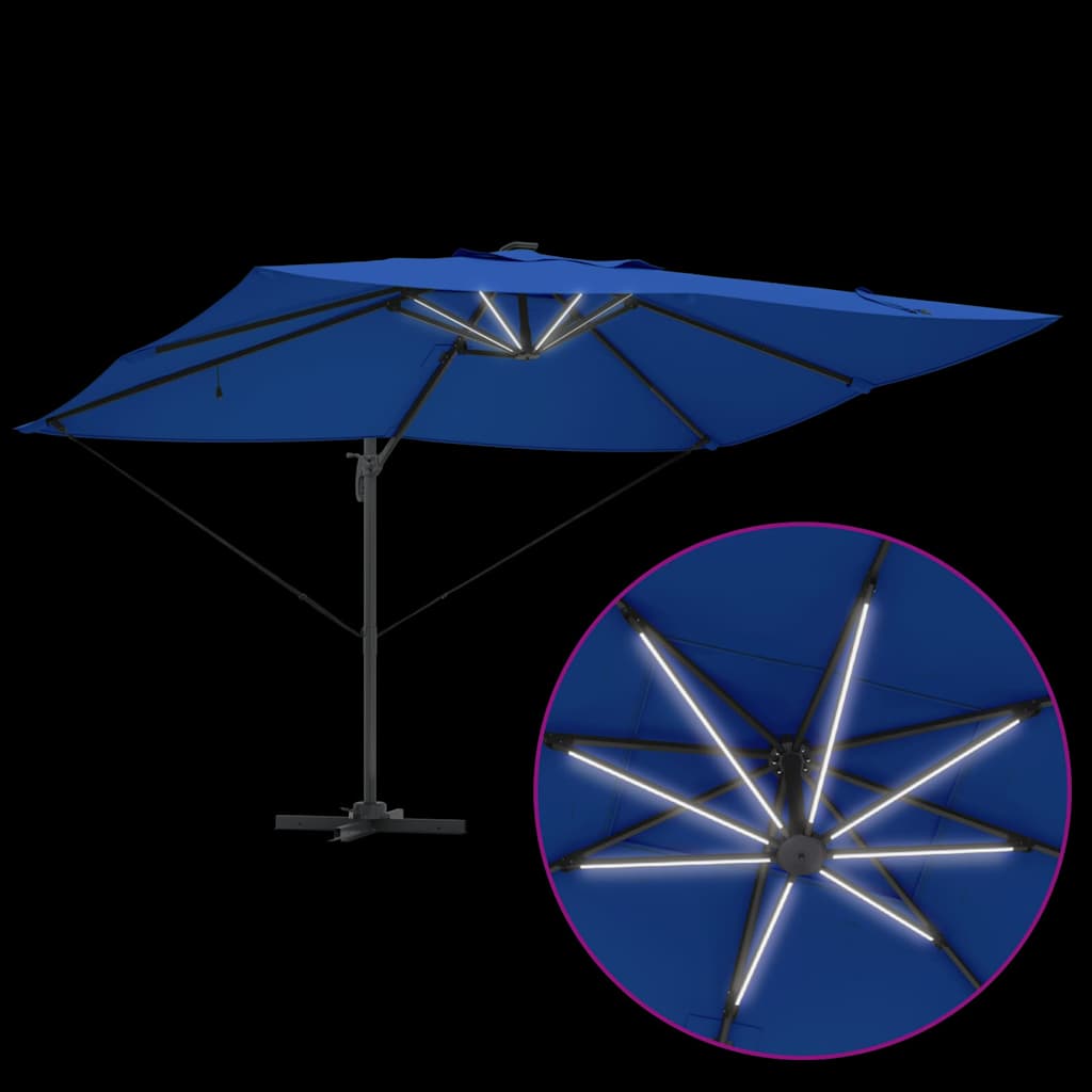 Umbrella Azurblau 352 x 251 x 265 cm Polyester and Aluminium