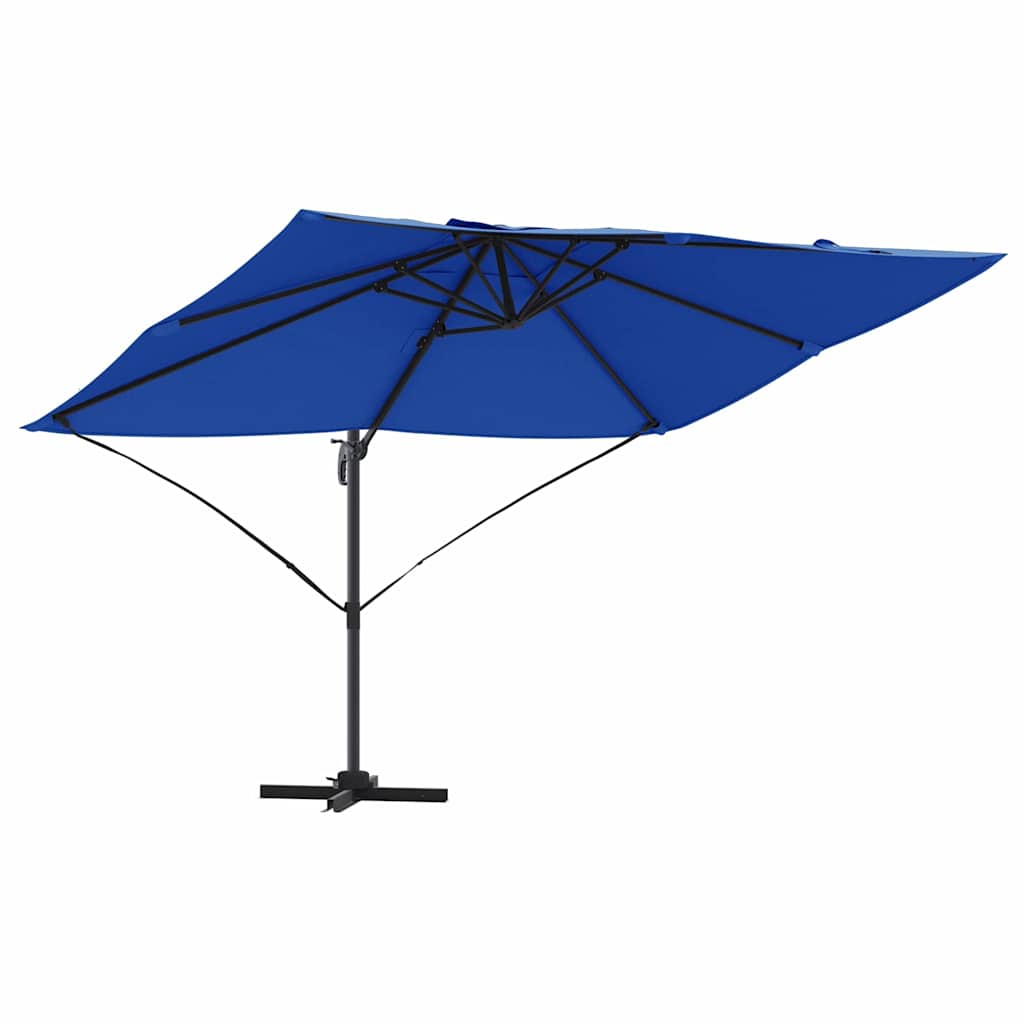 Umbrella 351 x 250 x 260 cm Polyester and Aluminium Azurblau
