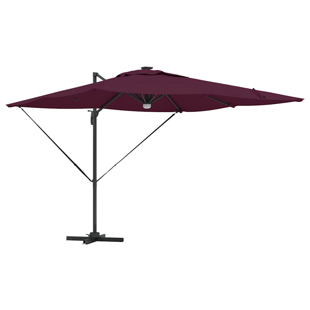 Roma Parasol Red 286 x 284 x 270 cm Aluminium and Polyester