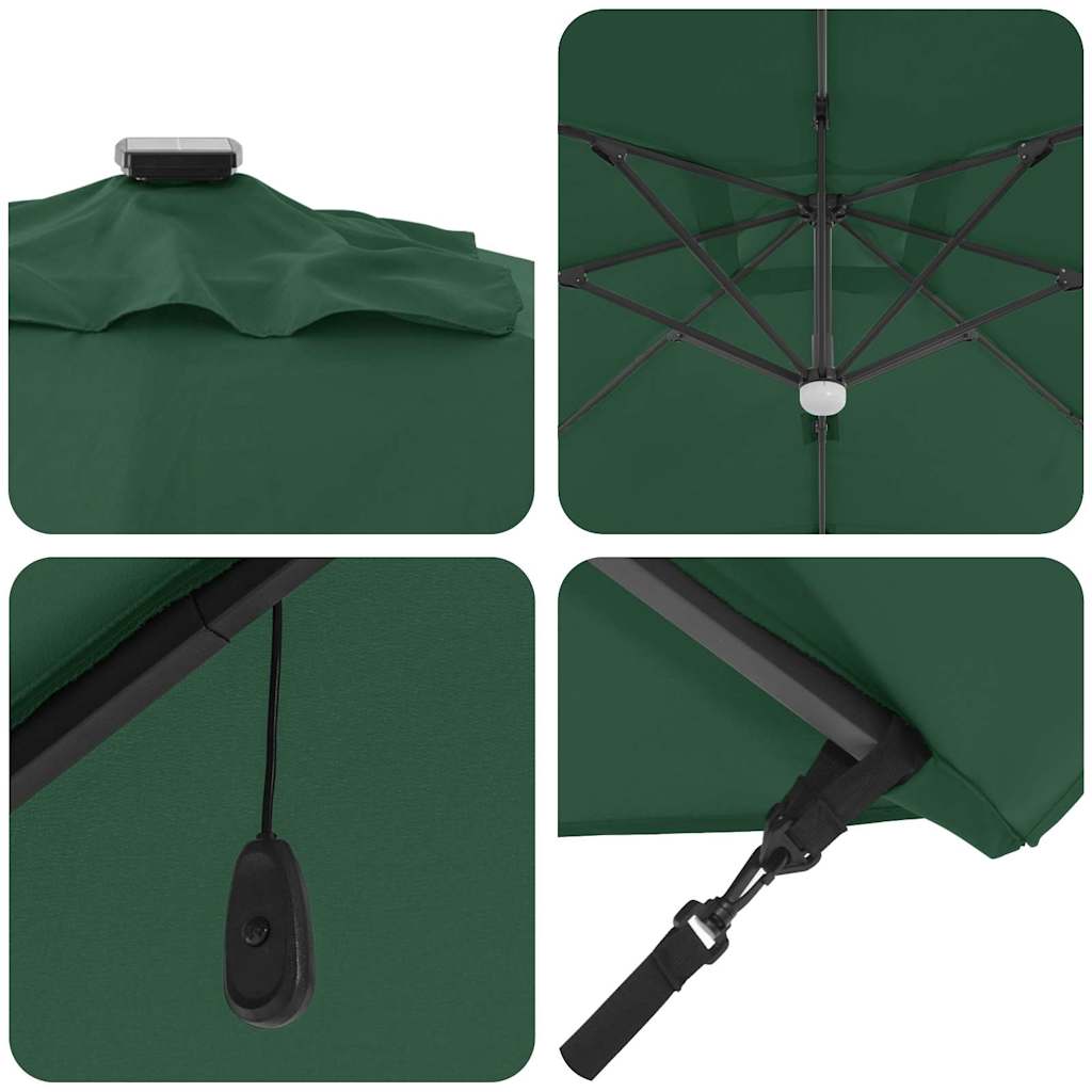 Umbrella Green 351 x 250 x 253 cm Polyester and Aluminium