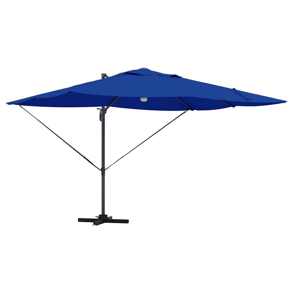 Umbrella 351 x 250 x 253 cm Polyester and Aluminium Azurblau