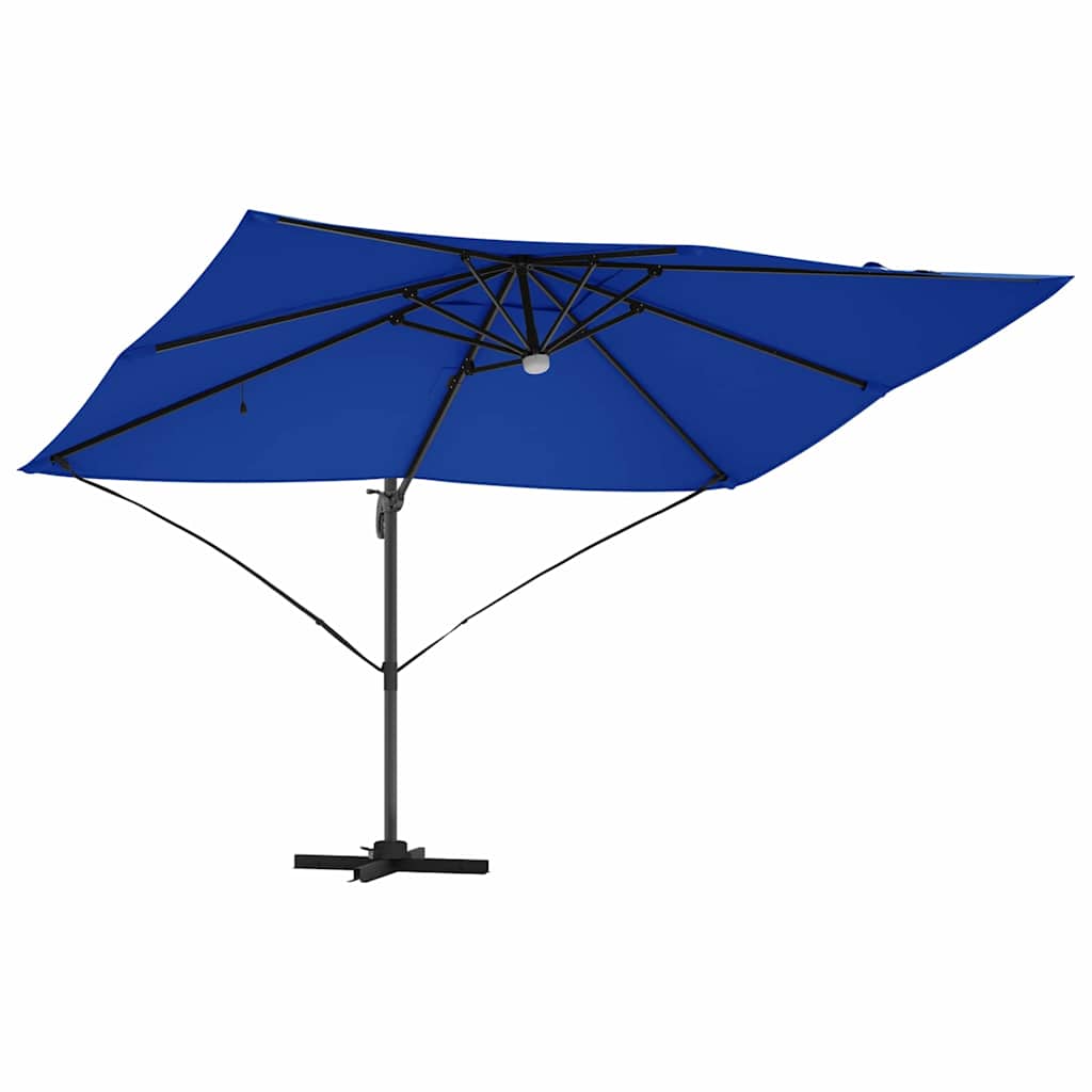 Umbrella 351 x 250 x 253 cm Polyester and Aluminium Azurblau