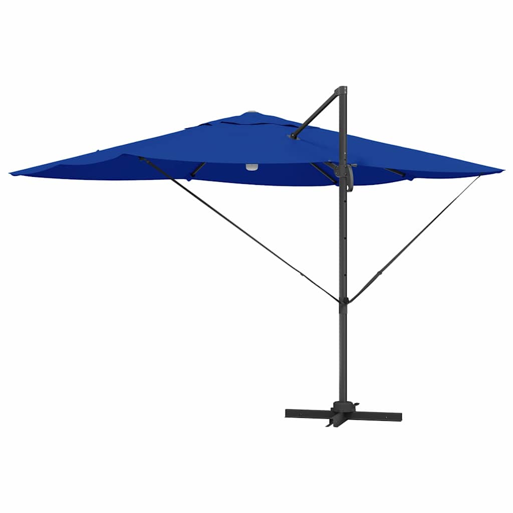 Umbrella 351 x 250 x 253 cm Polyester and Aluminium Azurblau