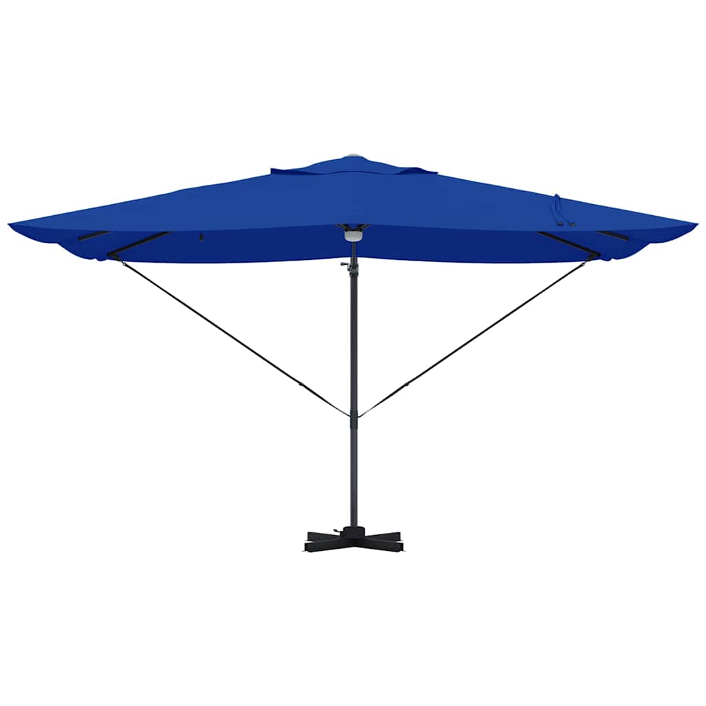 Umbrella 351 x 250 x 253 cm Polyester and Aluminium Azurblau
