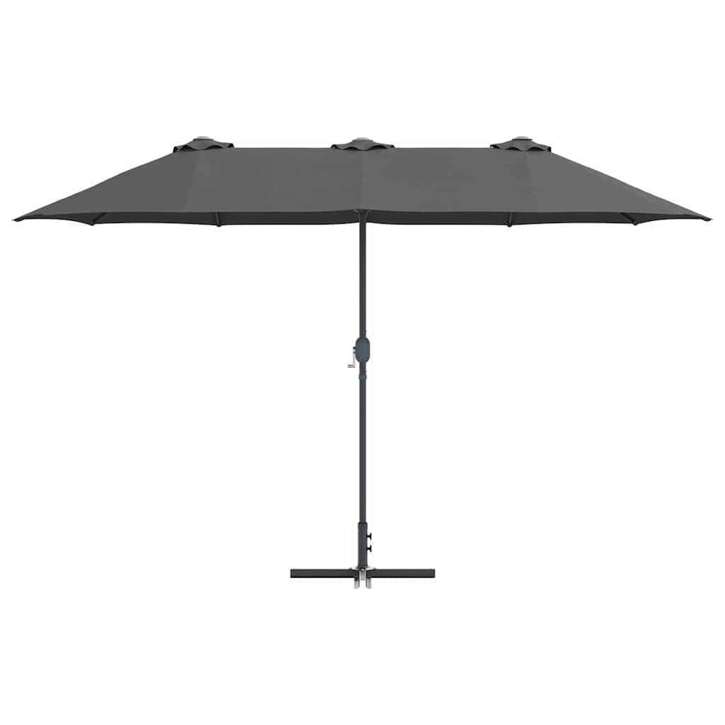 Garden Parasol Anthracite 370 x 197 x 239 cm